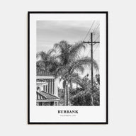 Burbank Portrait B&W No 1 Poster