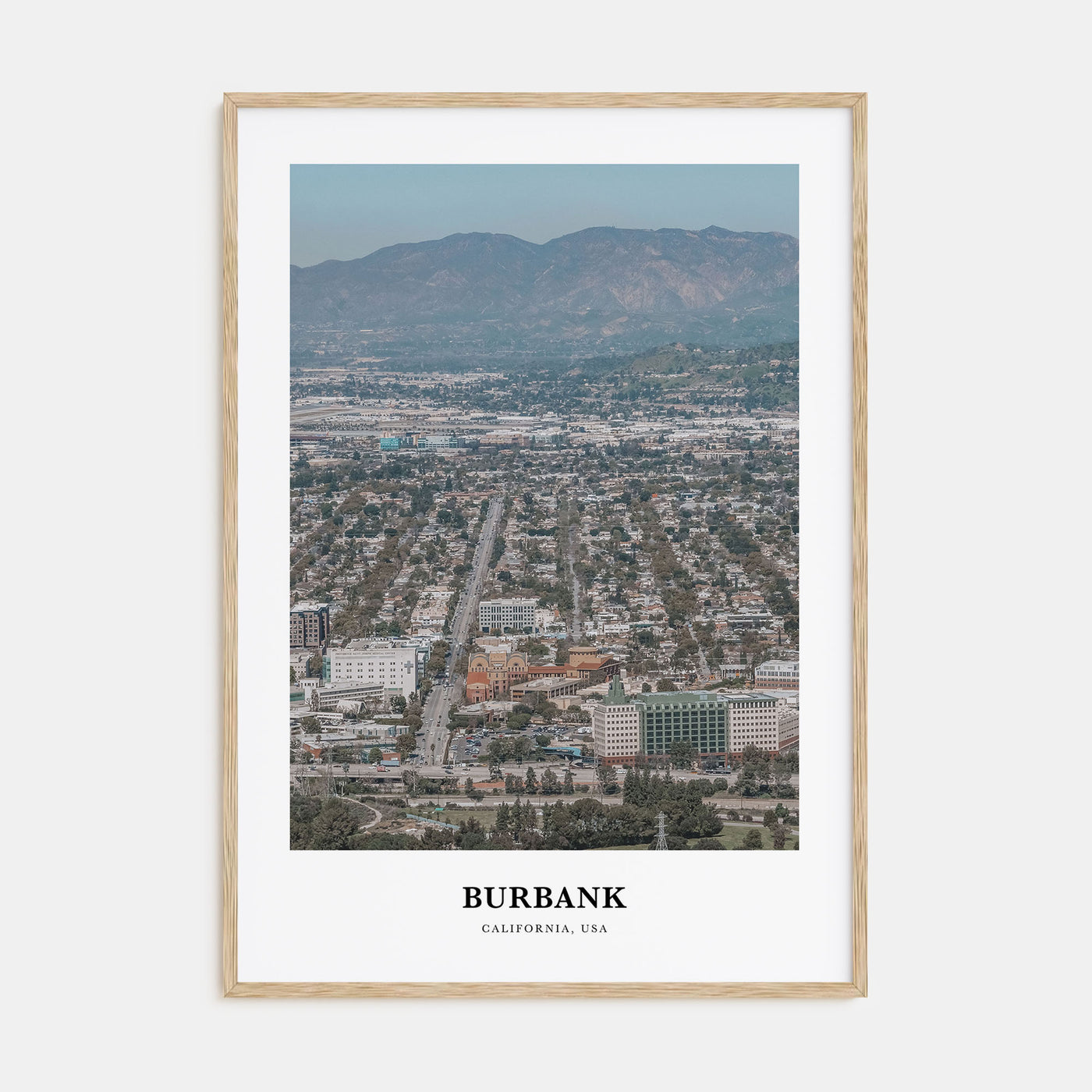 Burbank Portrait Color Poster