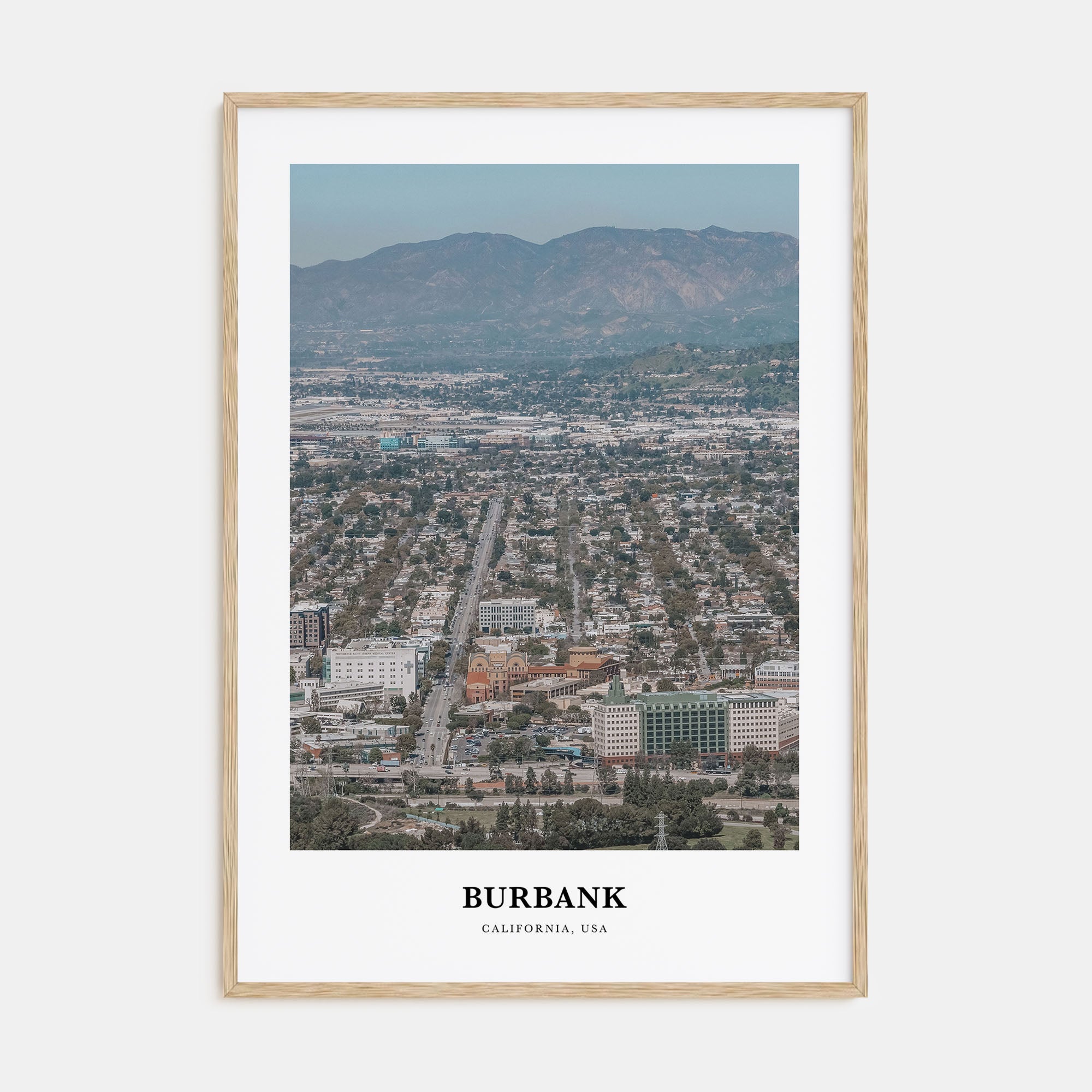 Burbank Portrait Color Poster