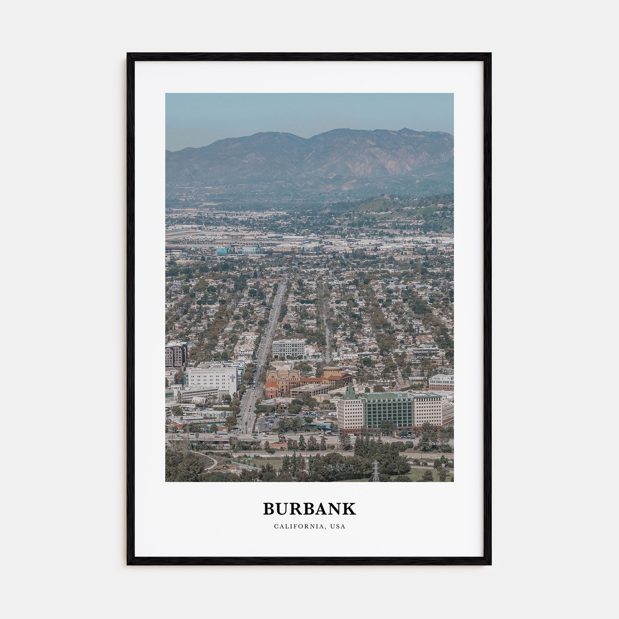 Burbank Portrait Color Poster