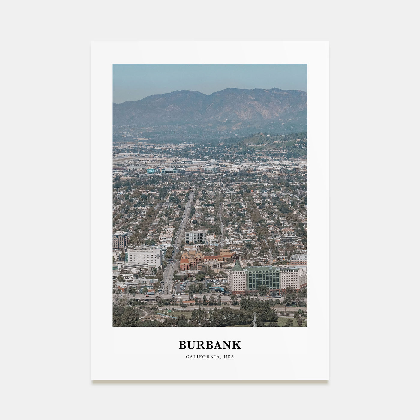 Burbank Portrait Color Poster