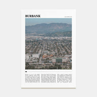 Burbank Travel Color Poster