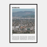 Burbank Travel Color Poster