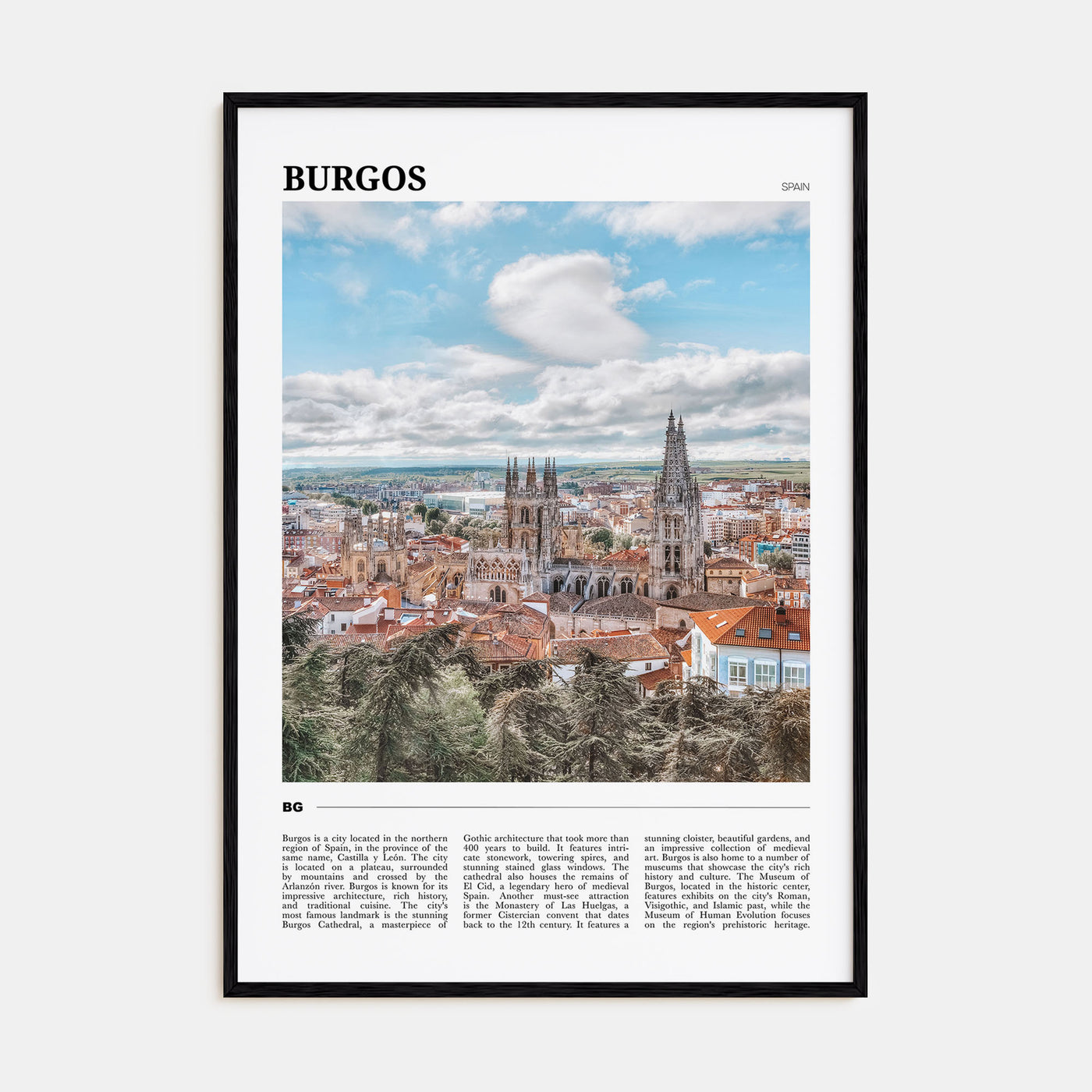 Burgos Travel Color Poster