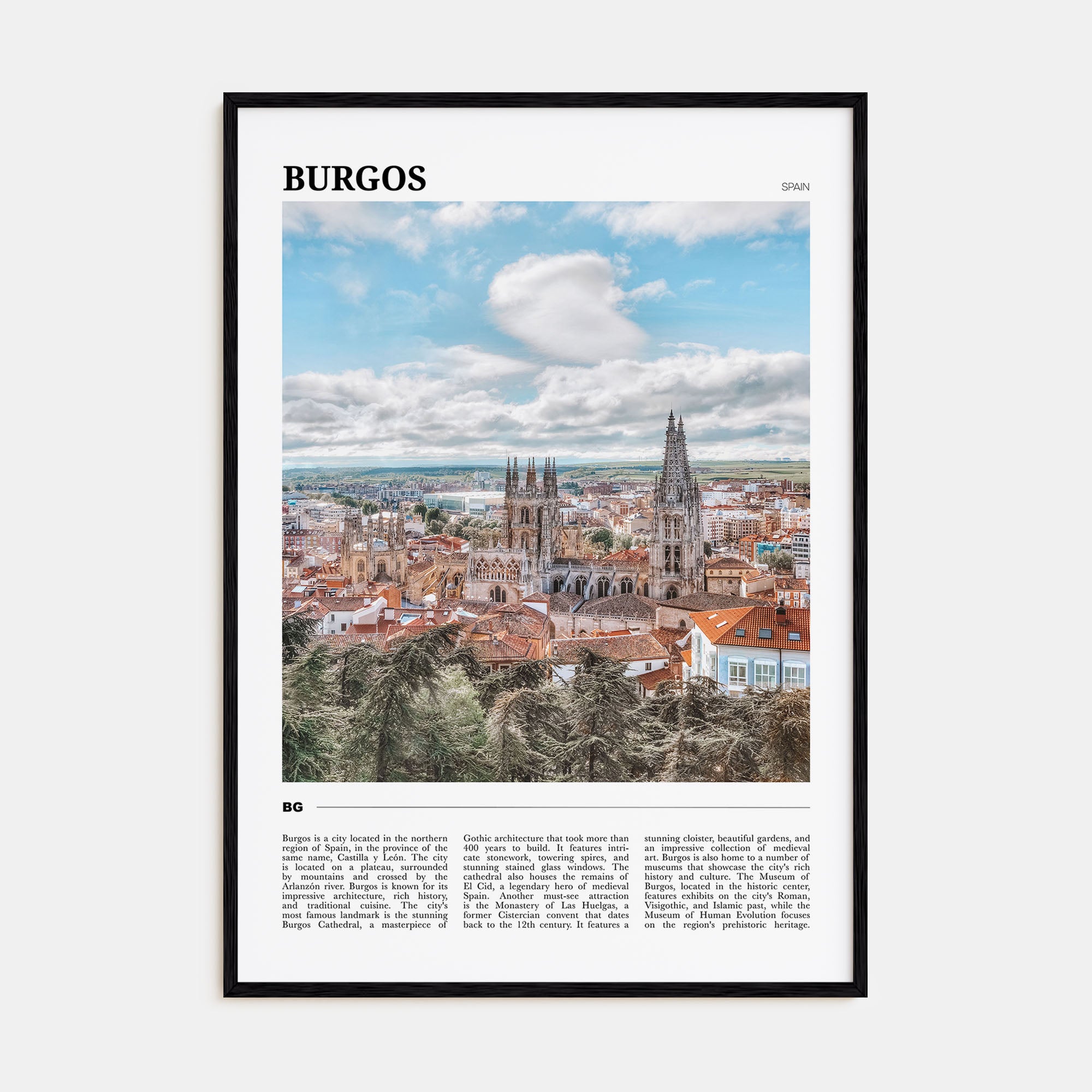 Burgos Travel Color Poster