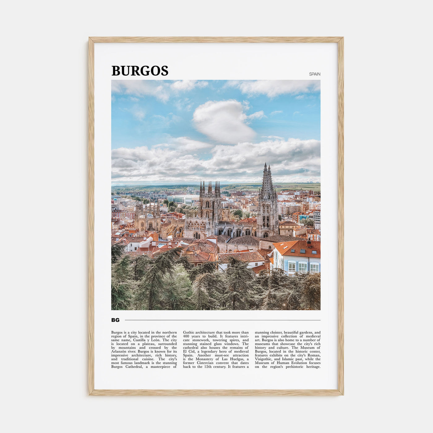 Burgos Travel Color Poster