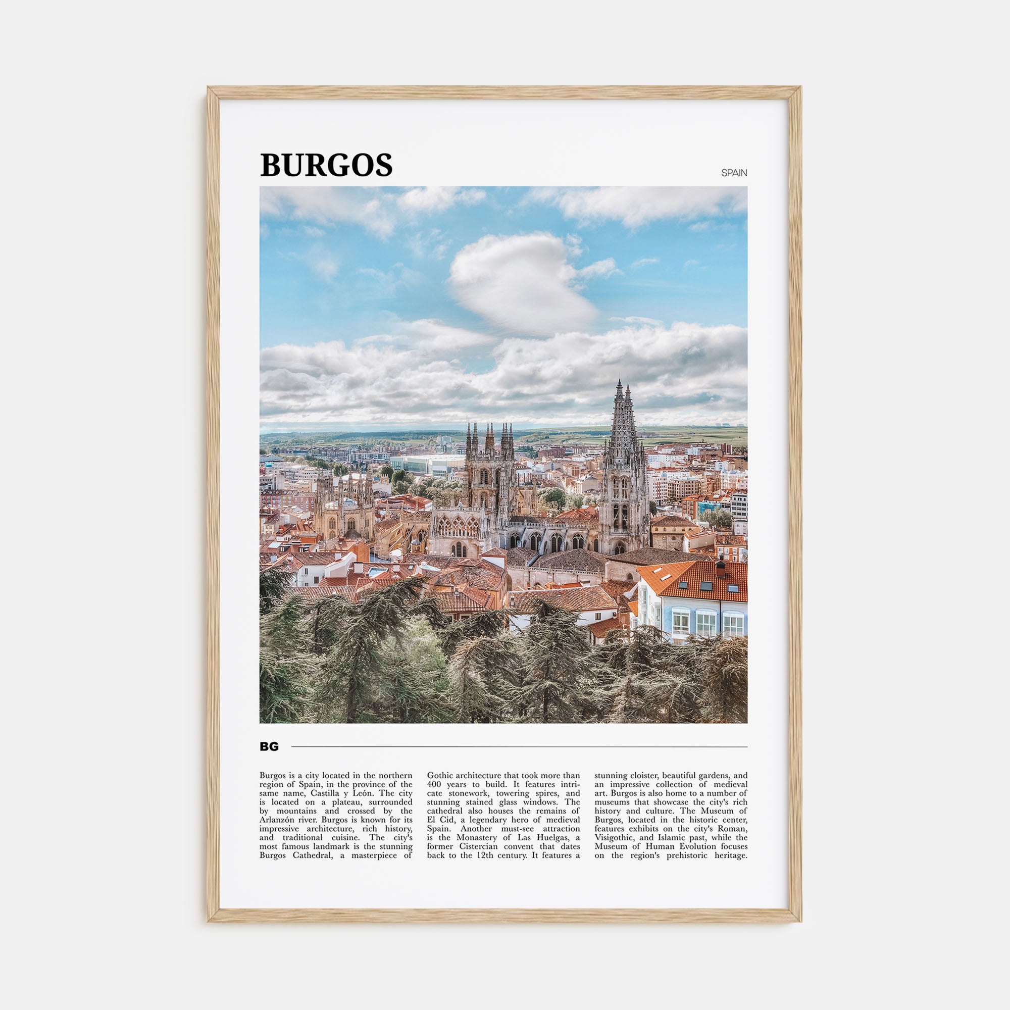 Burgos Travel Color Poster
