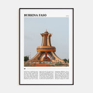 Burkina Faso Travel Color Poster