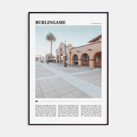 Burlingame Travel Color Poster