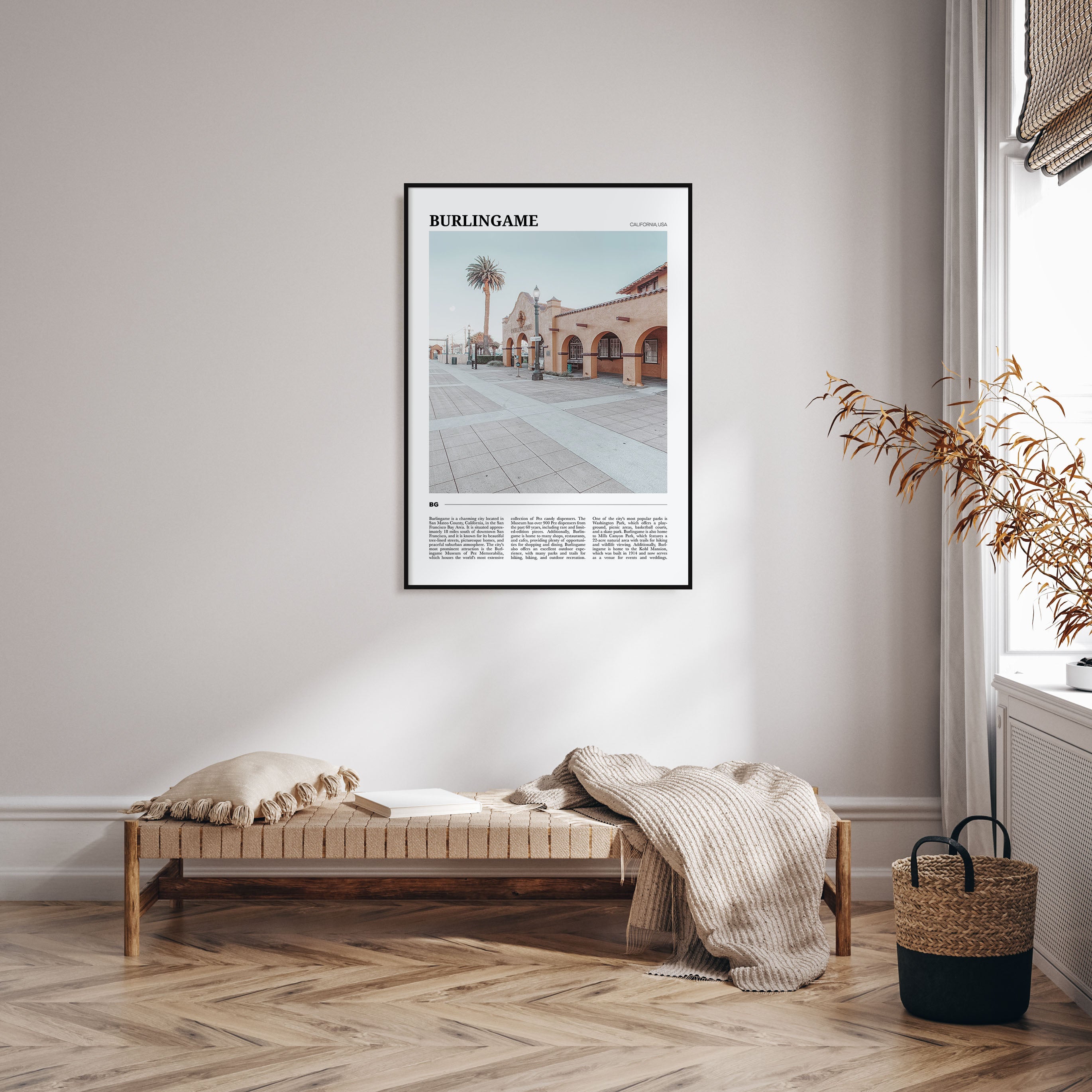 Burlingame Travel Color Poster