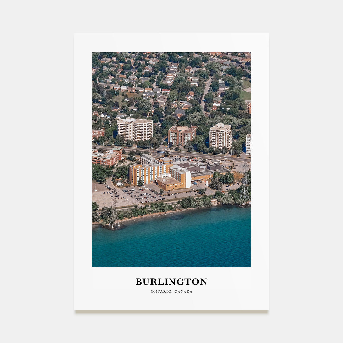 Burlington, Canada Portrait Color Poster