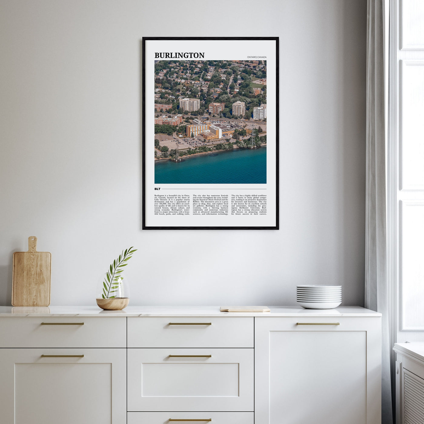 Burlington, Canada Travel Color Poster