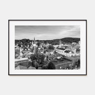 Burlington, Vermont Landscape B&W Poster