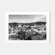 Burlington, Vermont Landscape B&W Poster