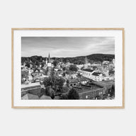 Burlington, Vermont Landscape B&W Poster
