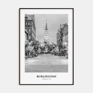 Burlington, Vermont Portrait B&W Poster