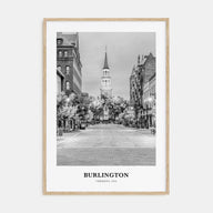 Burlington, Vermont Portrait B&W Poster