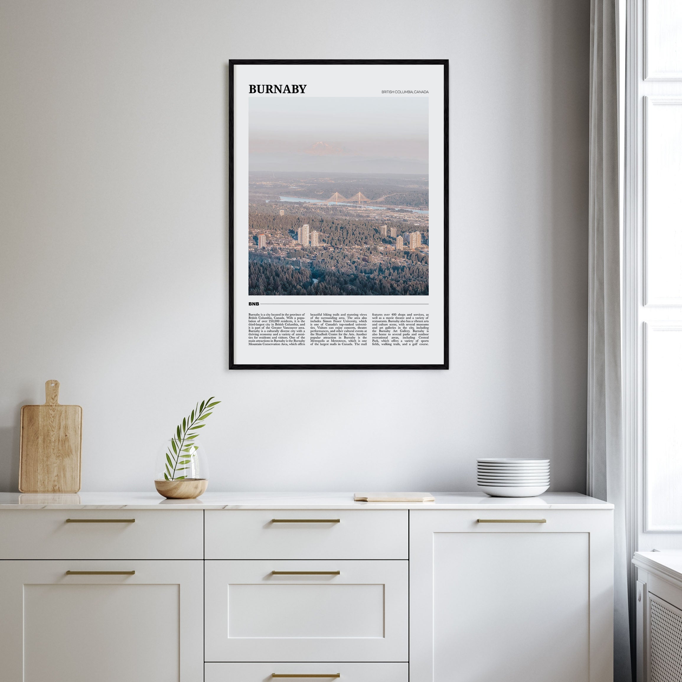 Burnaby Travel Color Poster