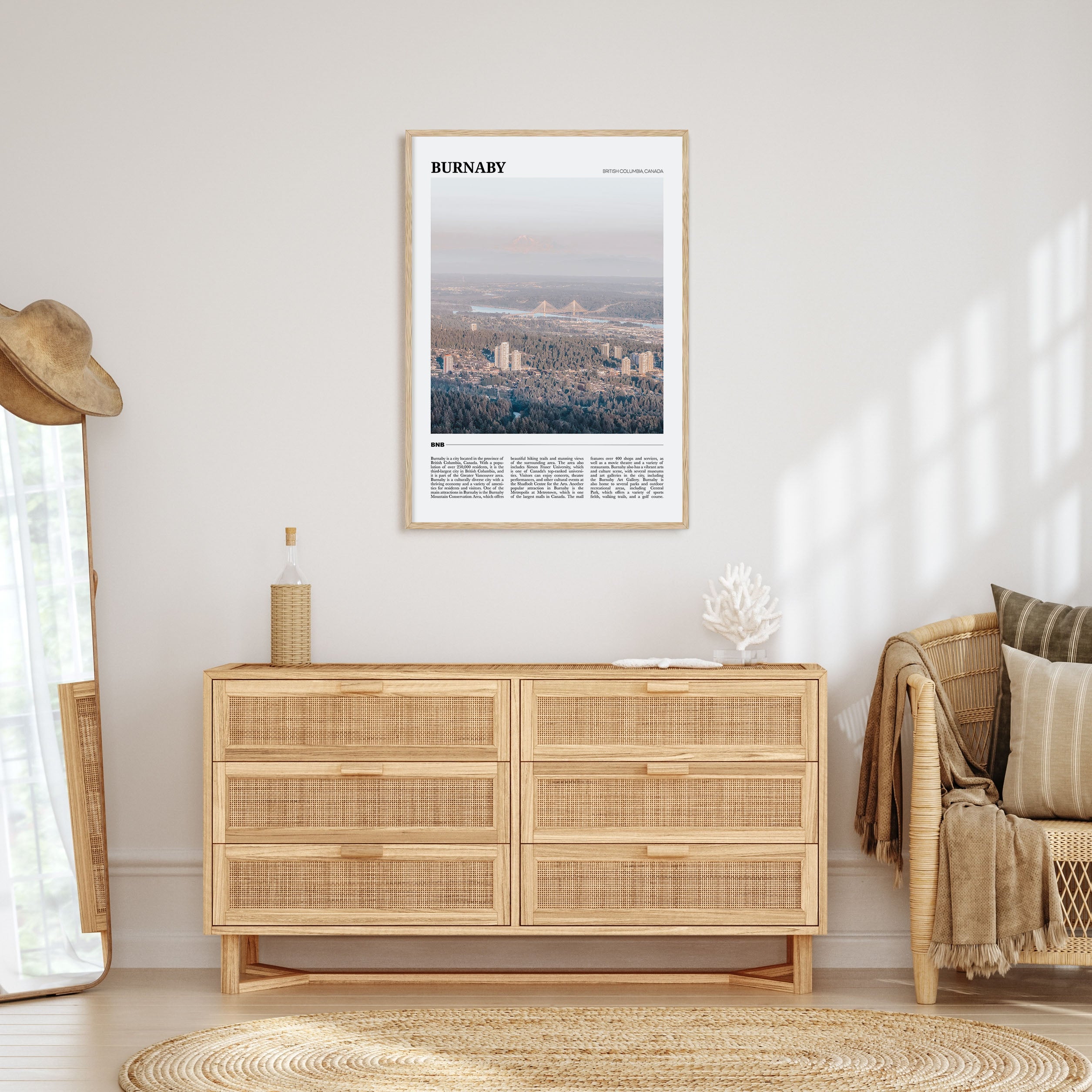Burnaby Travel Color Poster