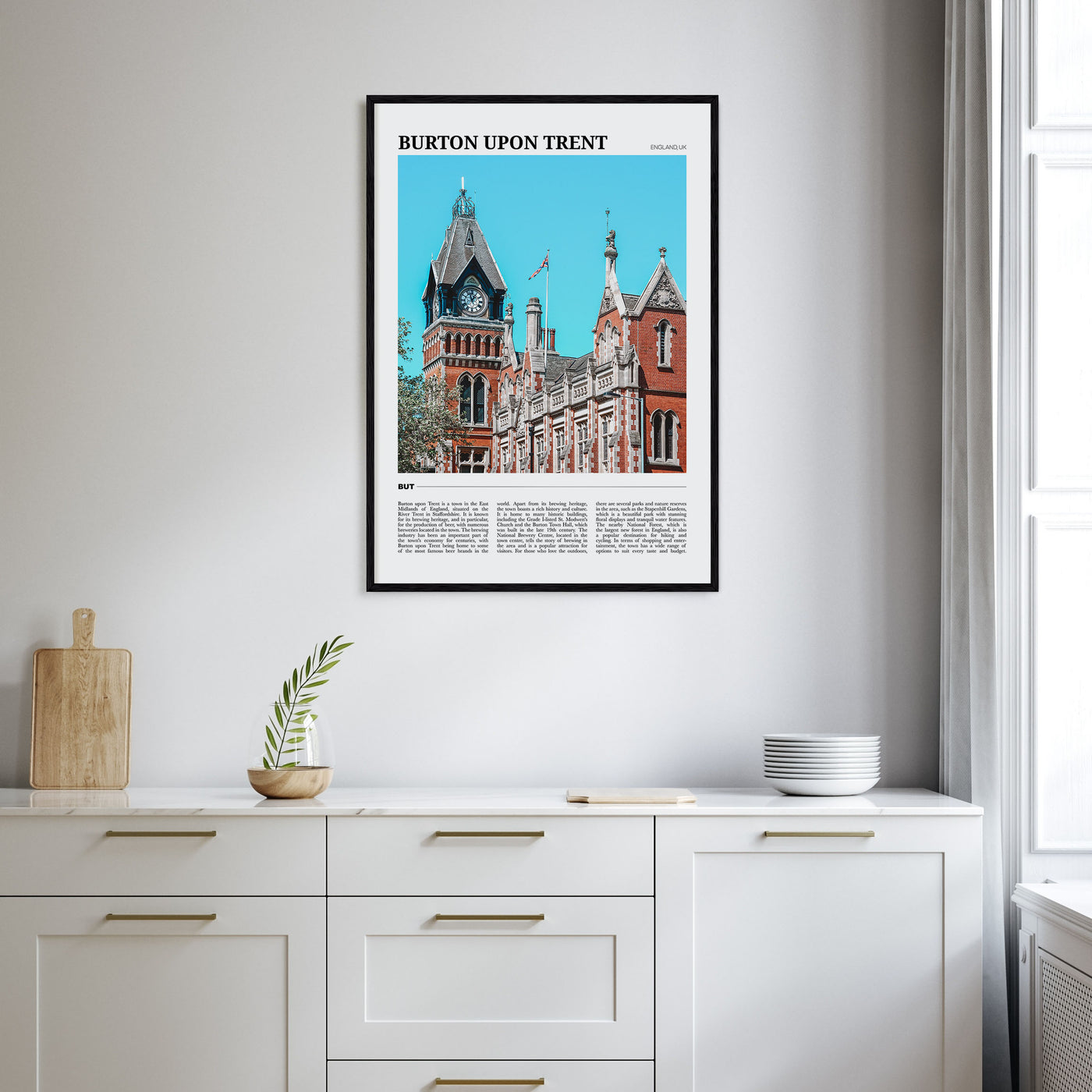 Burton upon Trent Travel Color Poster