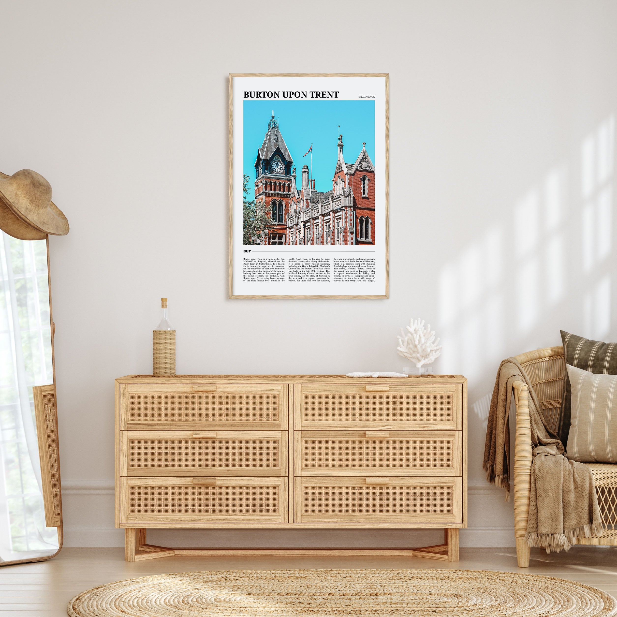 Burton upon Trent Travel Color Poster