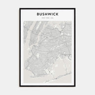 Bushwick Map Portrait Poster