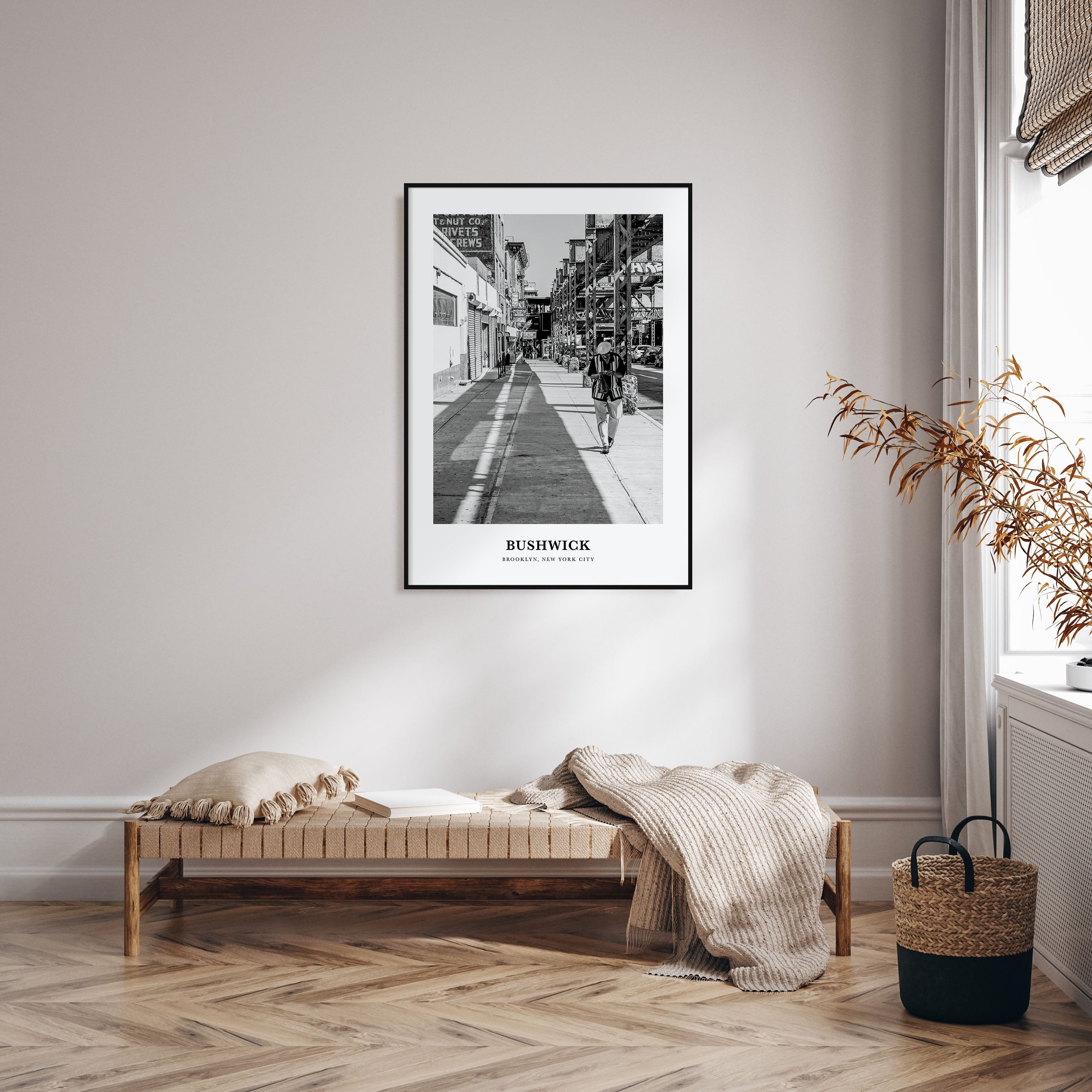 Bushwick Portrait B&W Poster