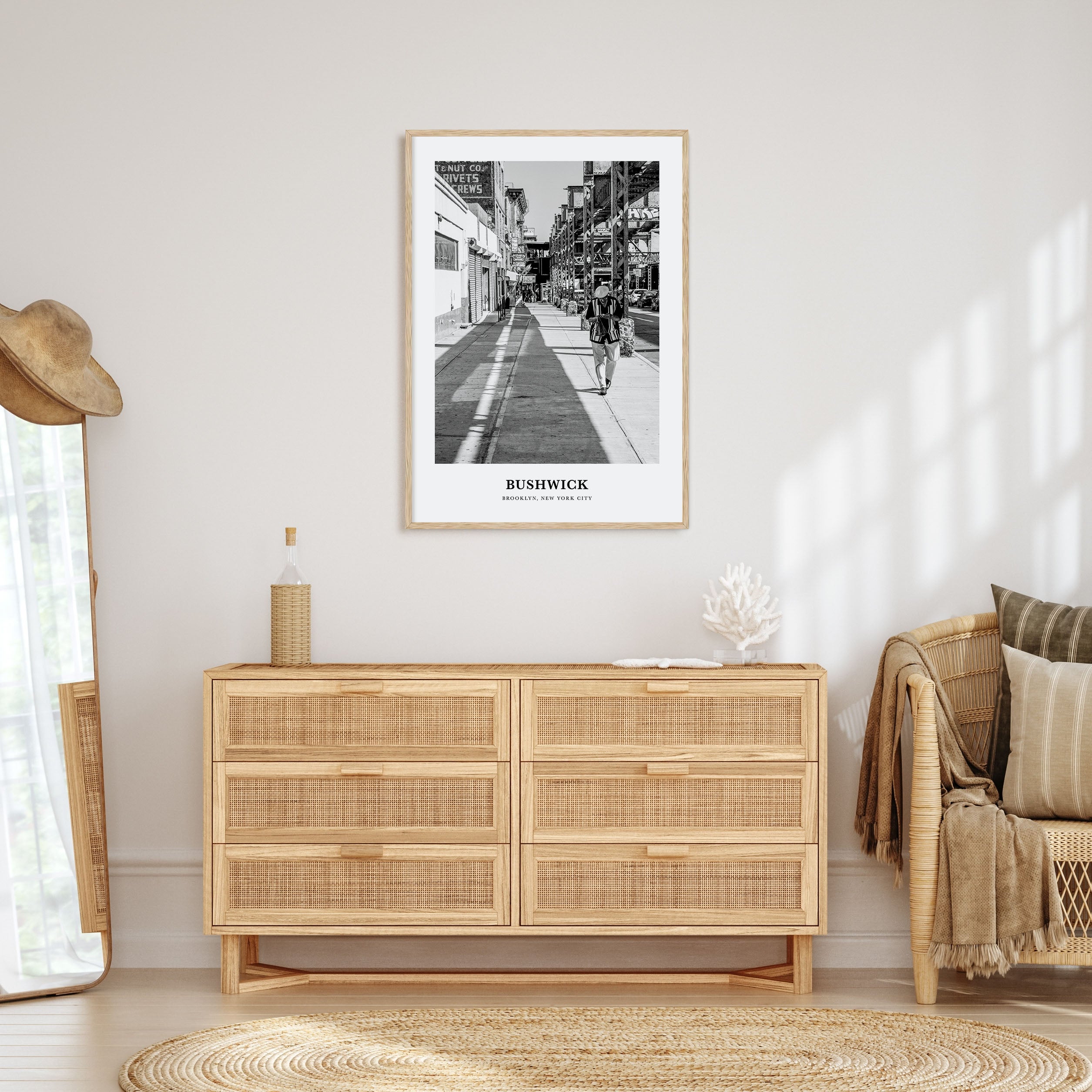 Bushwick Portrait B&W Poster