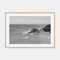 Byron Bay Landscape B&W Poster