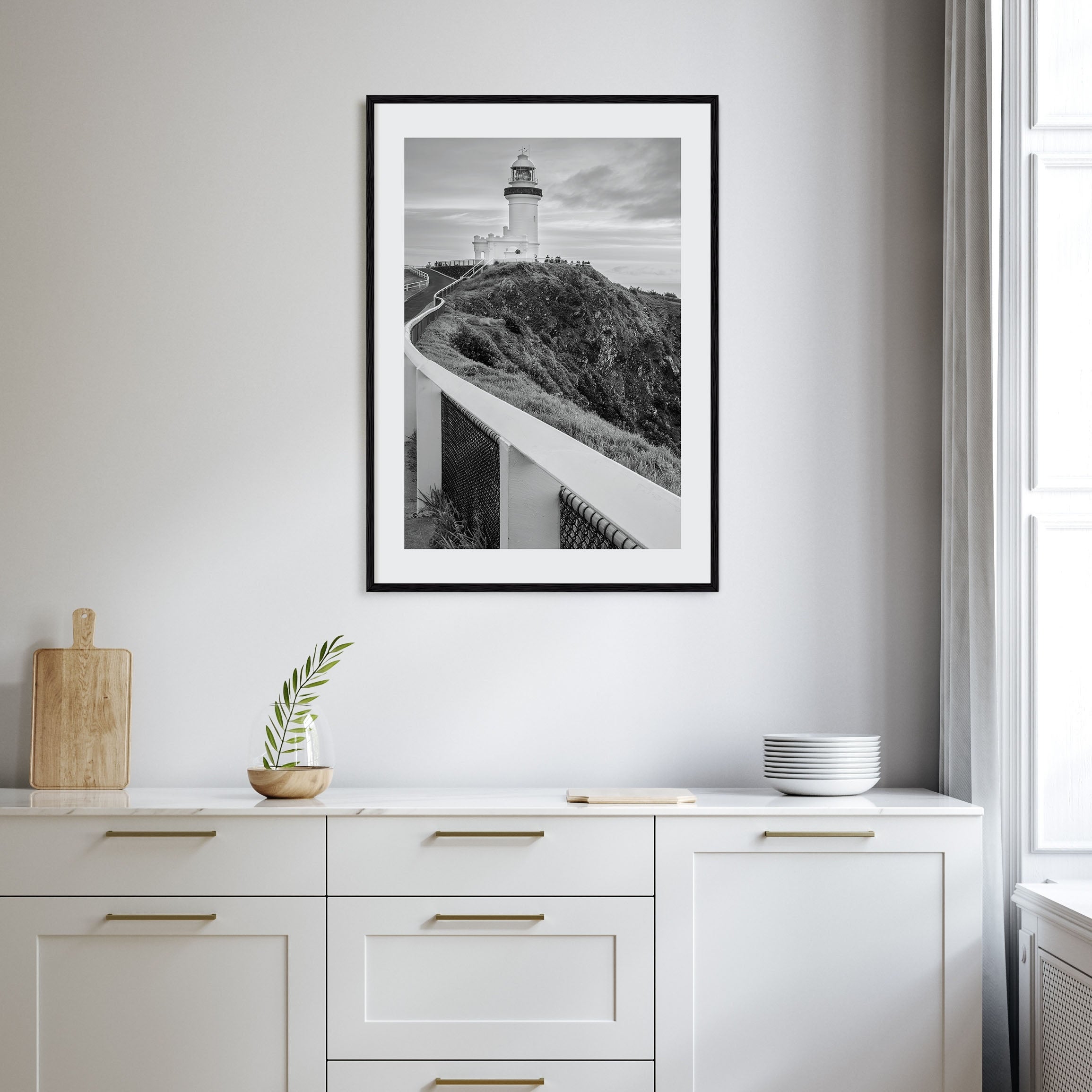 Byron Bay Photo B&W Poster