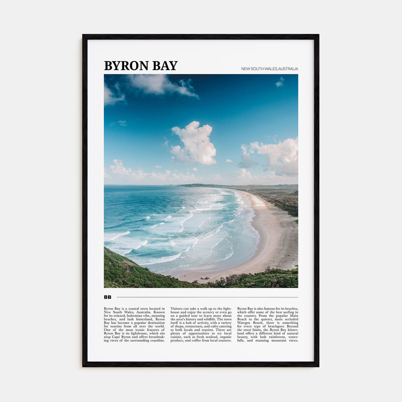 Byron Bay Travel Color No 1 Poster