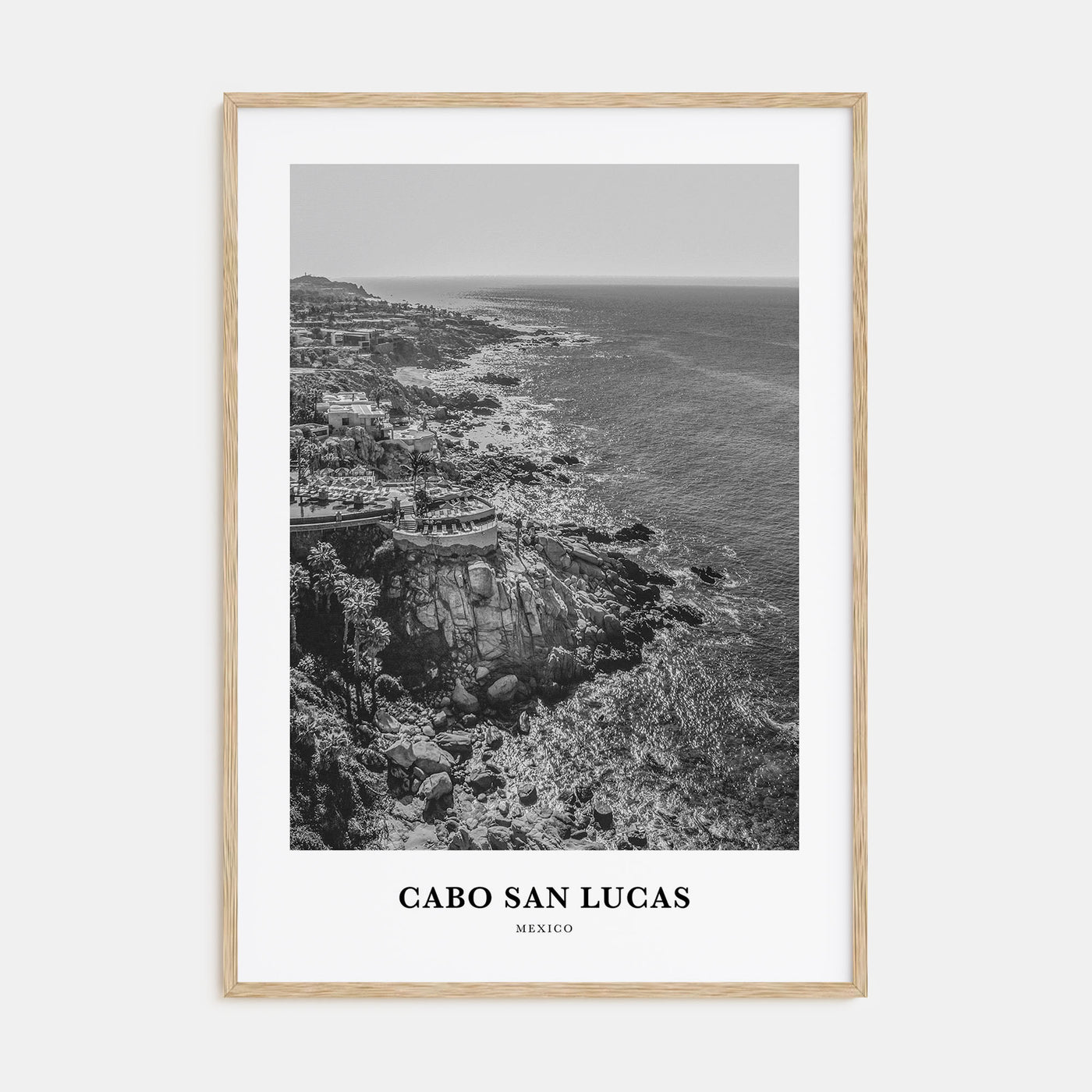 Cabo San Lucas Portrait B&W Poster