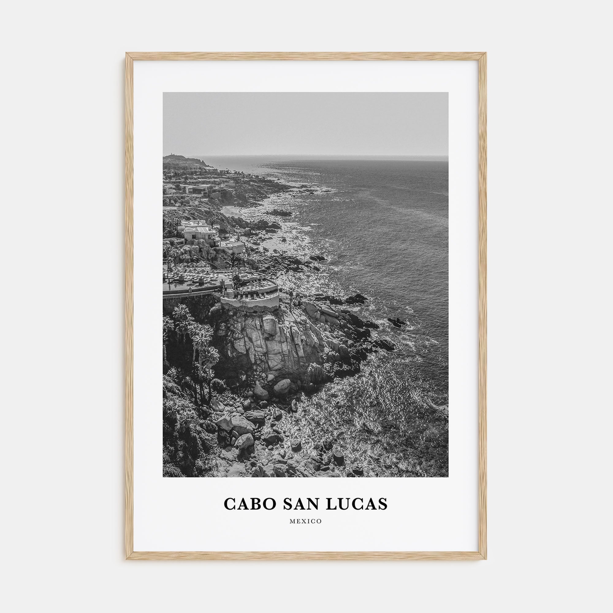 Cabo San Lucas Portrait B&W Poster