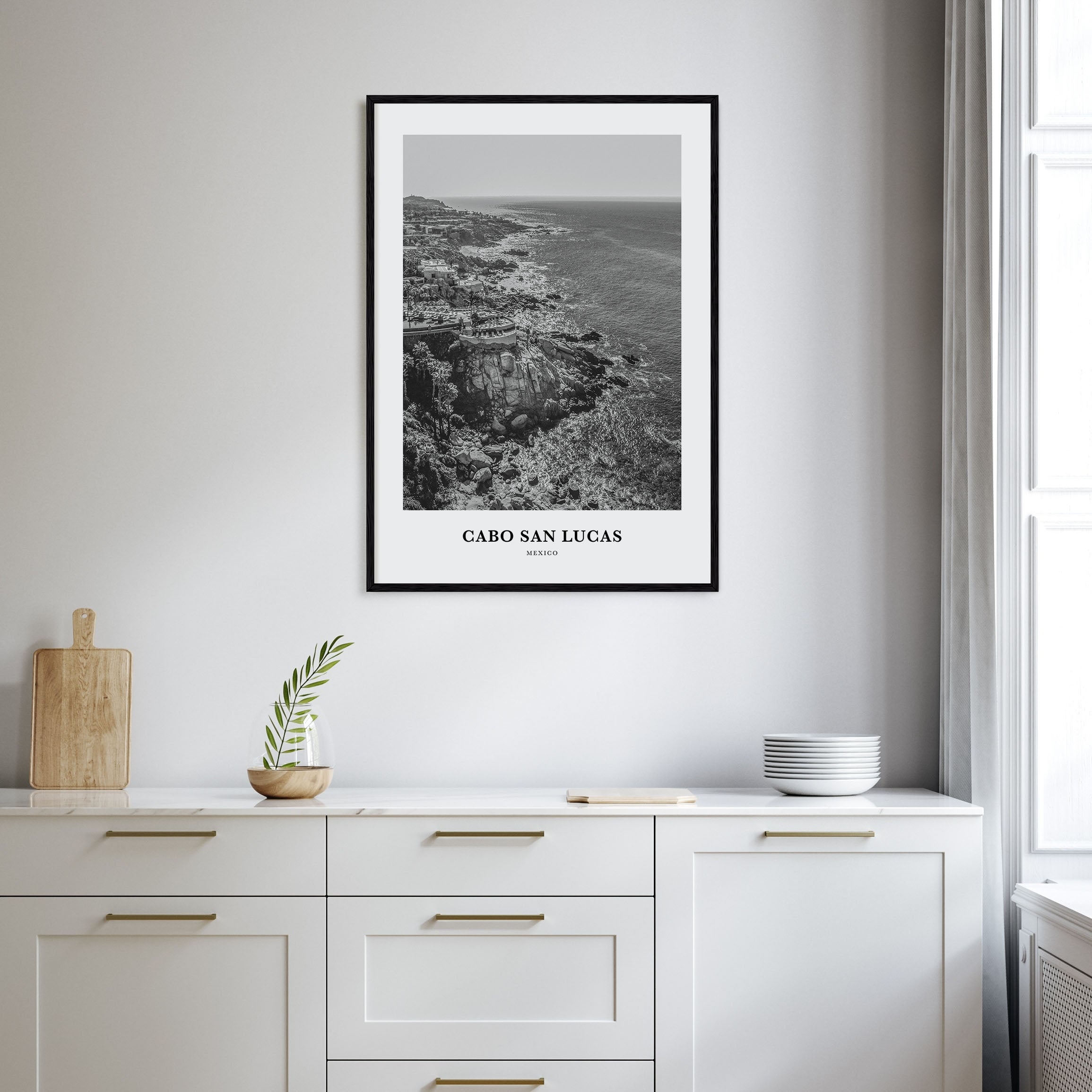 Cabo San Lucas Portrait B&W Poster