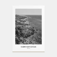 Cabo San Lucas Portrait B&W Poster