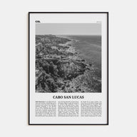 Cabo San Lucas Travel B&W Poster