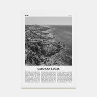 Cabo San Lucas Travel B&W Poster
