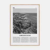 Cabo San Lucas Travel B&W Poster