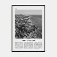 Cabo San Lucas Travel B&W Poster