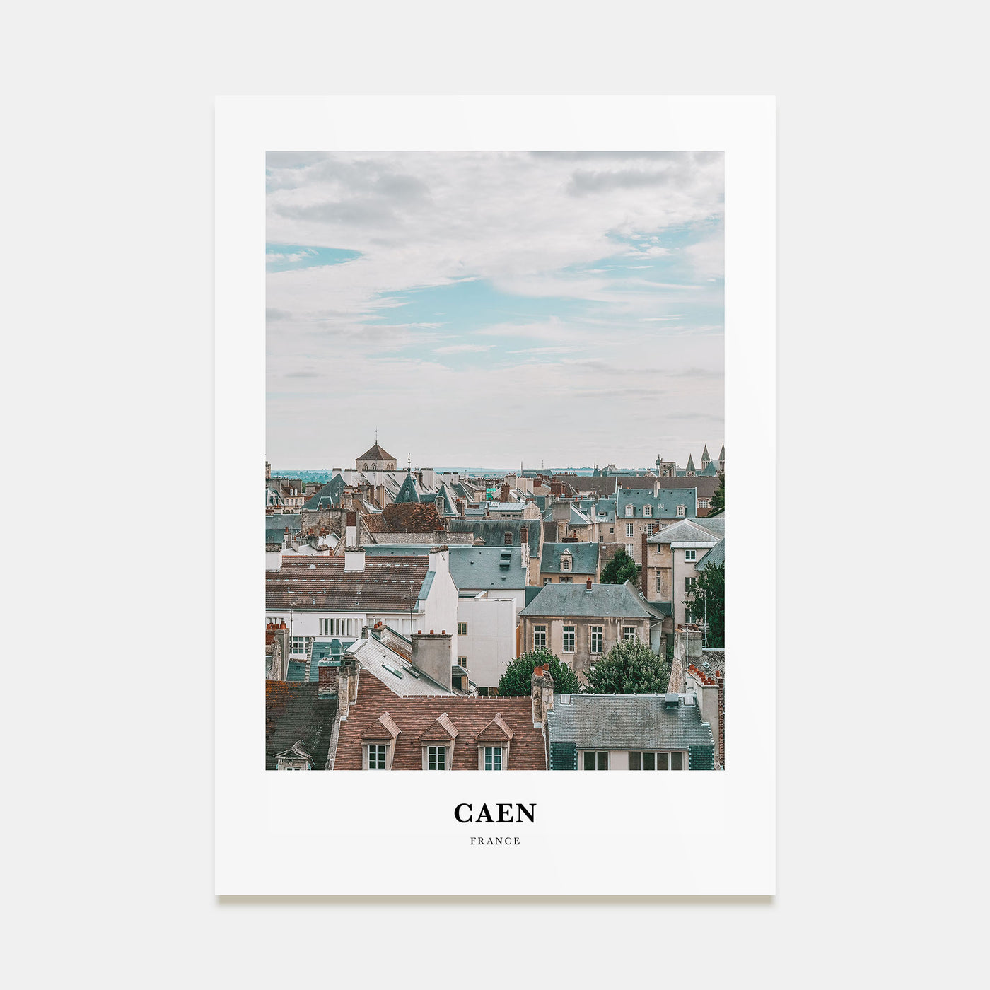 Caen Portrait Color Poster