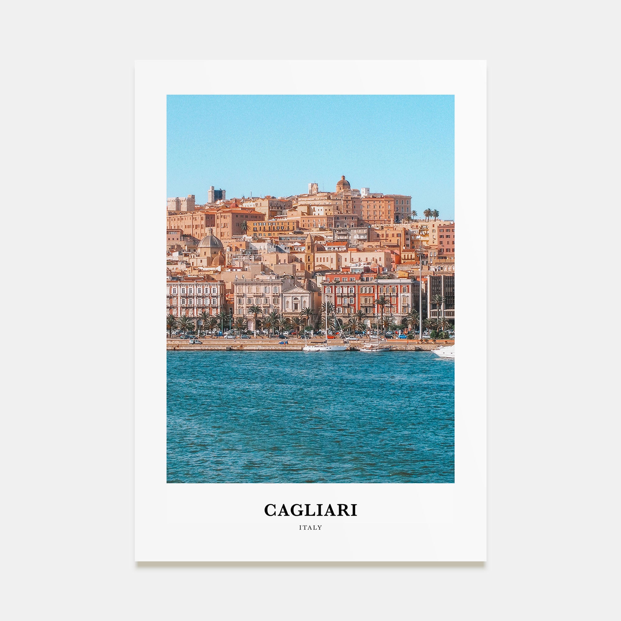 Cagliari Portrait Color Poster