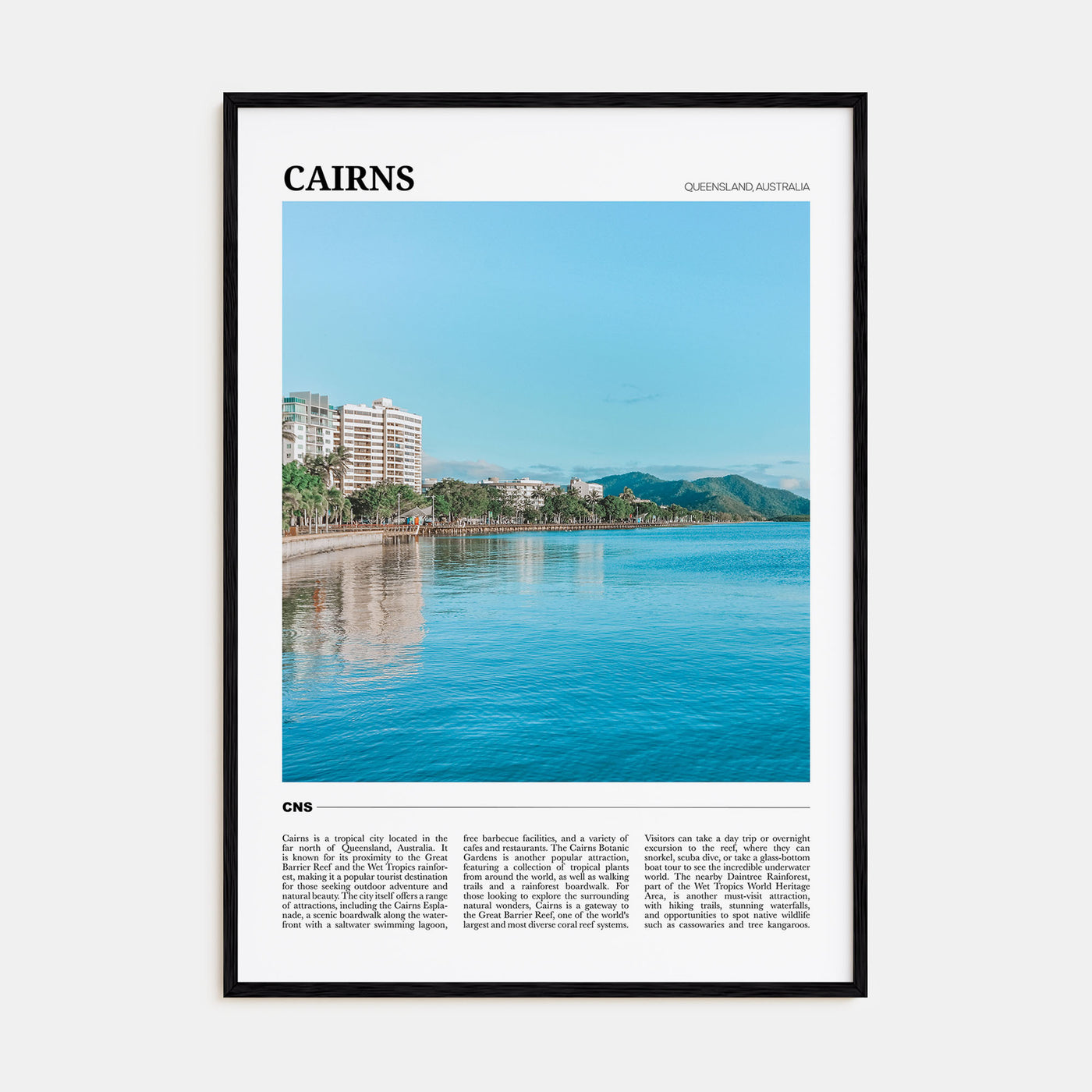 Cairns Travel Color Poster
