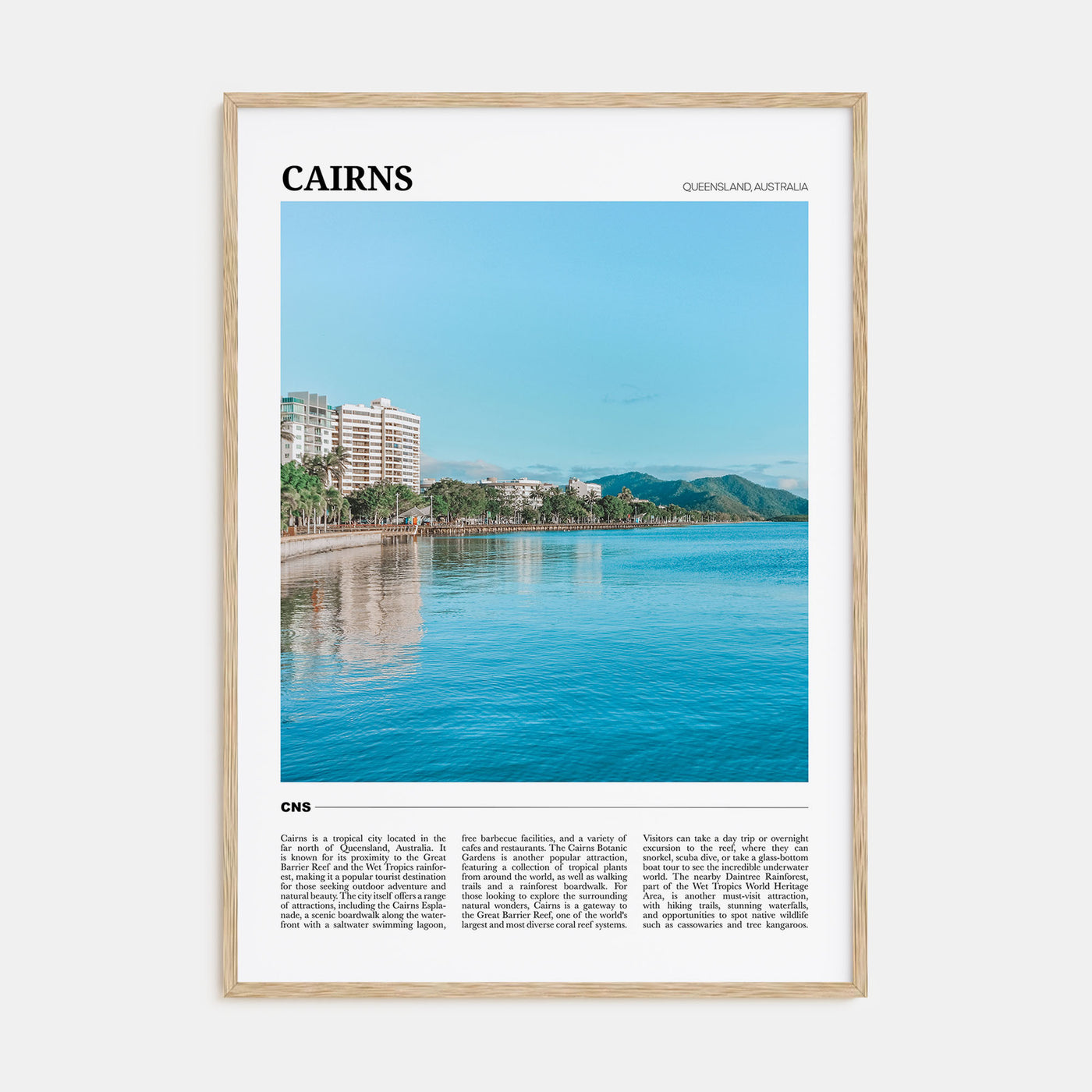 Cairns Travel Color Poster