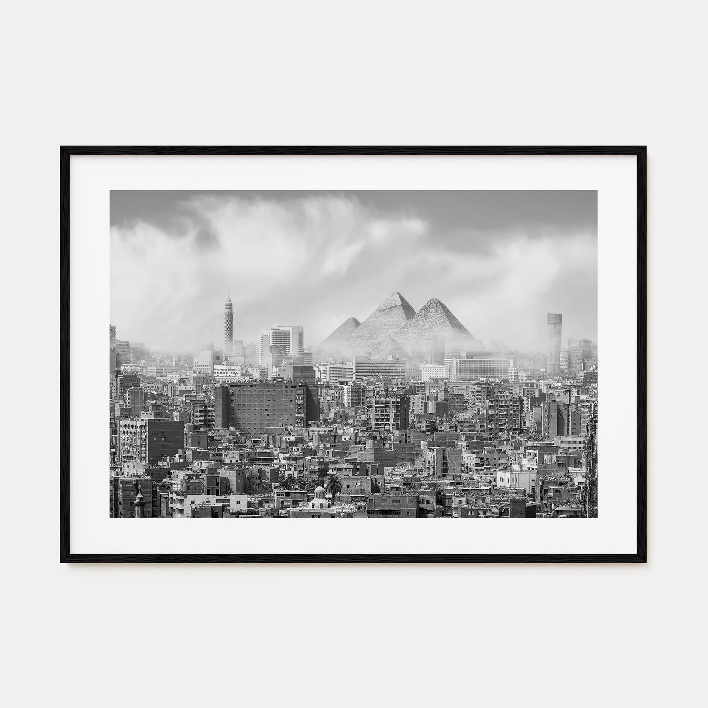 Cairo Landscape B&W Poster