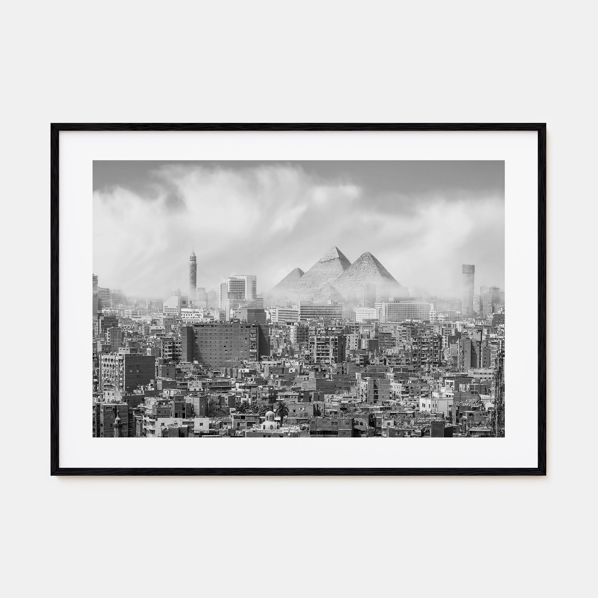 Cairo Landscape B&W Poster