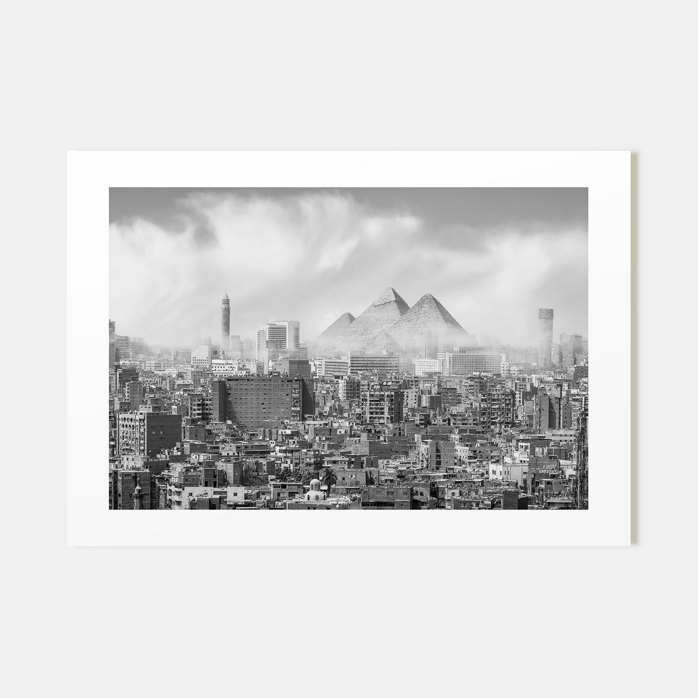Cairo Landscape B&W Poster