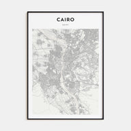 Cairo Map Portrait Poster