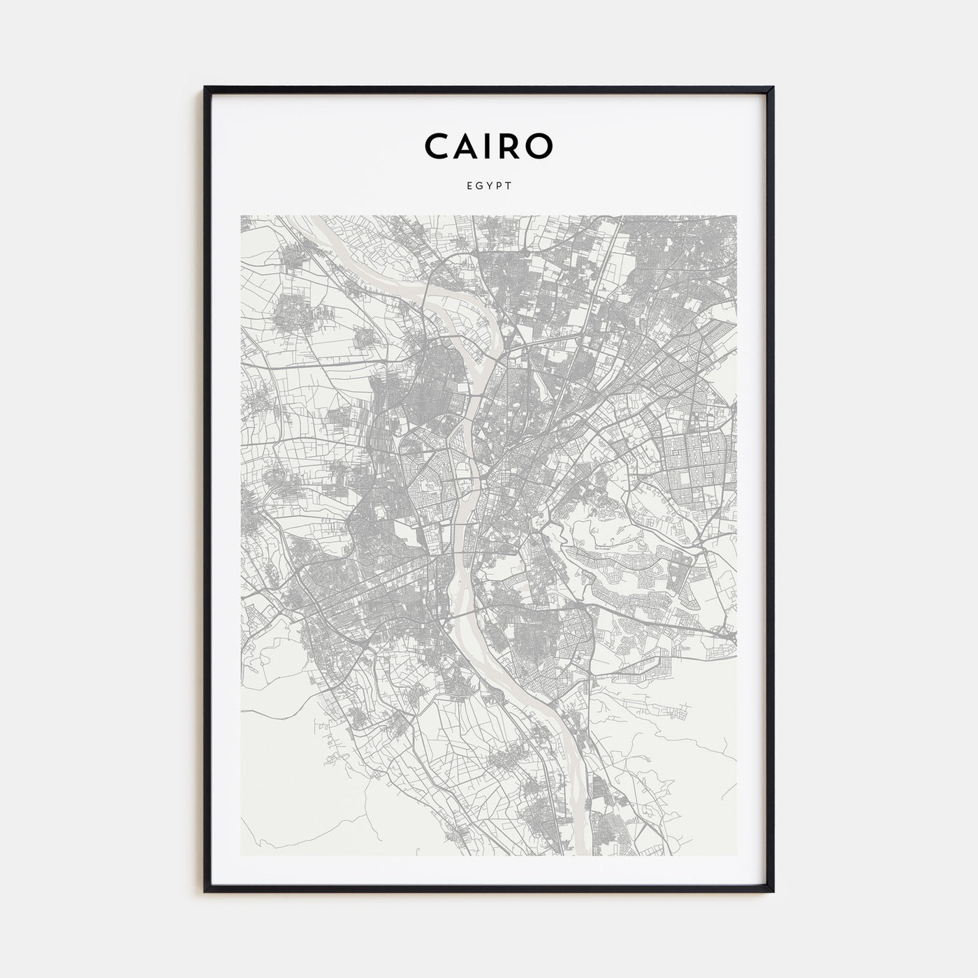 Cairo Map Portrait Poster