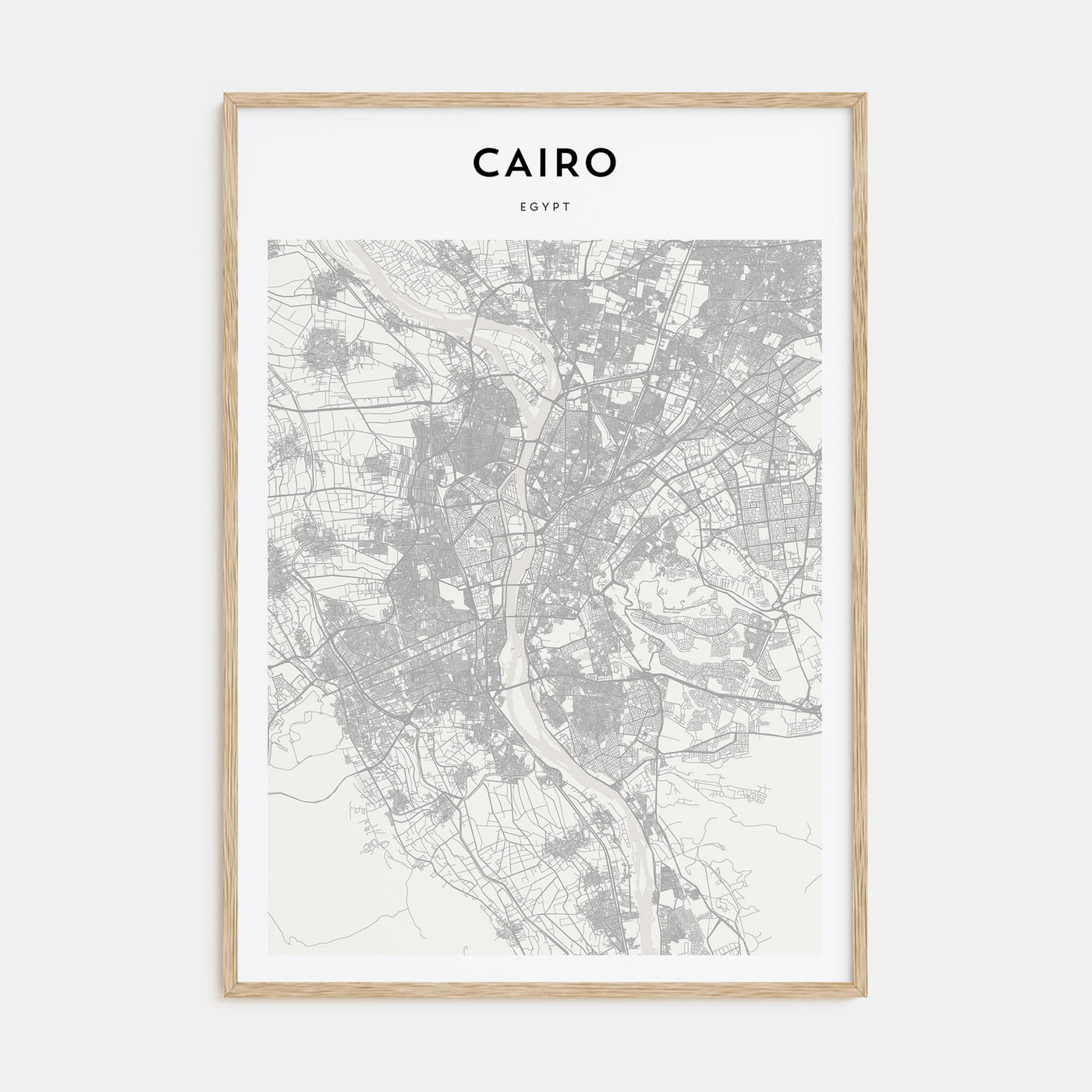 Cairo Map Portrait Poster
