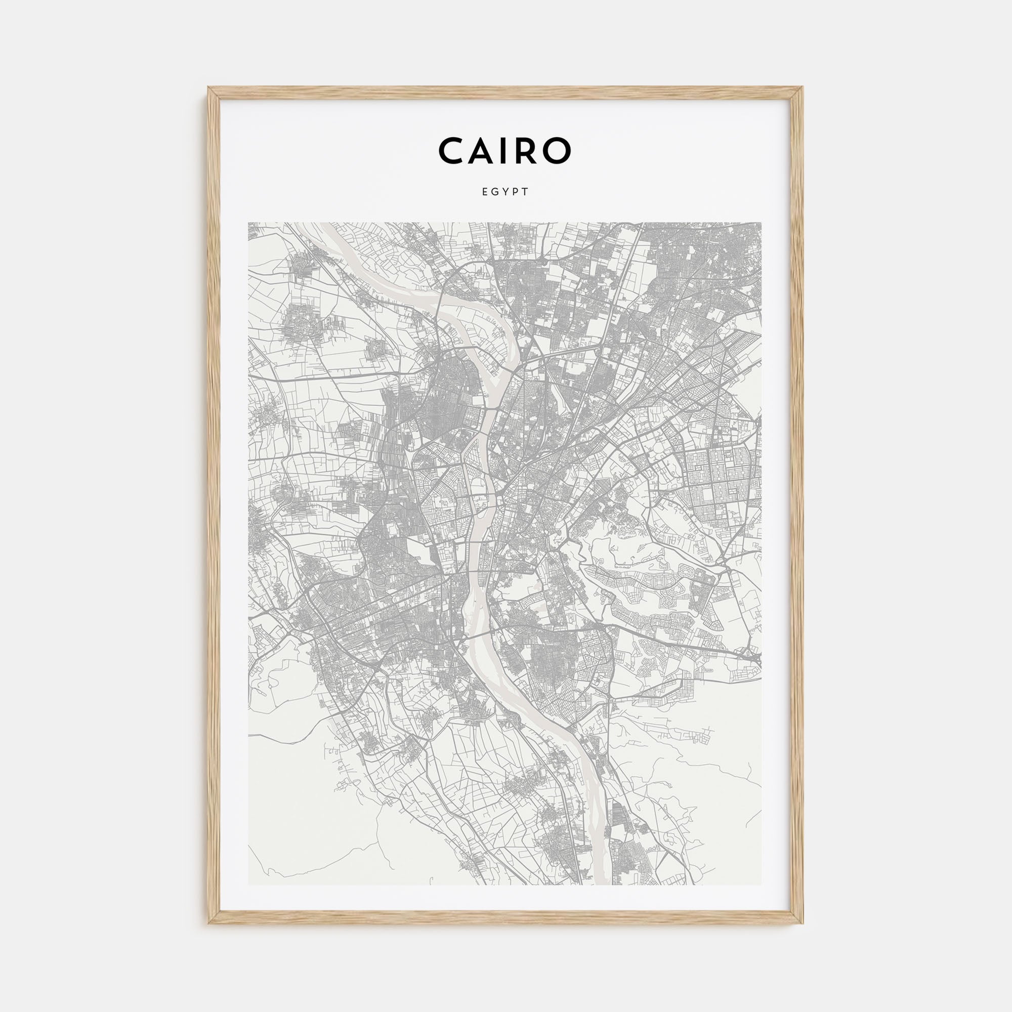 Cairo Map Portrait Poster